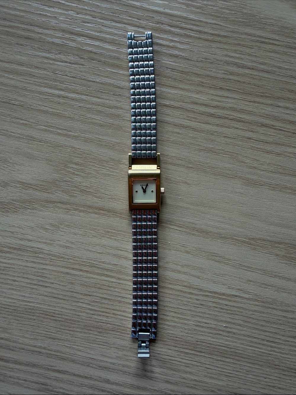 Gold & Silver Women's Bracelet Watch - Unbranded Elegant Square Dial